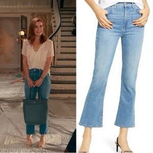 7 For All Mankind High-Waist Slim Kick Flare Jeans in Melrose